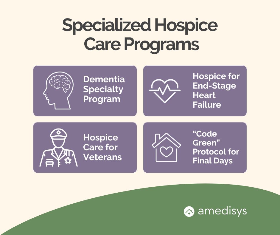 Different diagnoses require different types of care, even in the end-stages of life. We offer several specialty hospice care programs to ensure patients receive the best care possible while still honoring their end-of-life wishes. hubs.li/Q02xYSX70