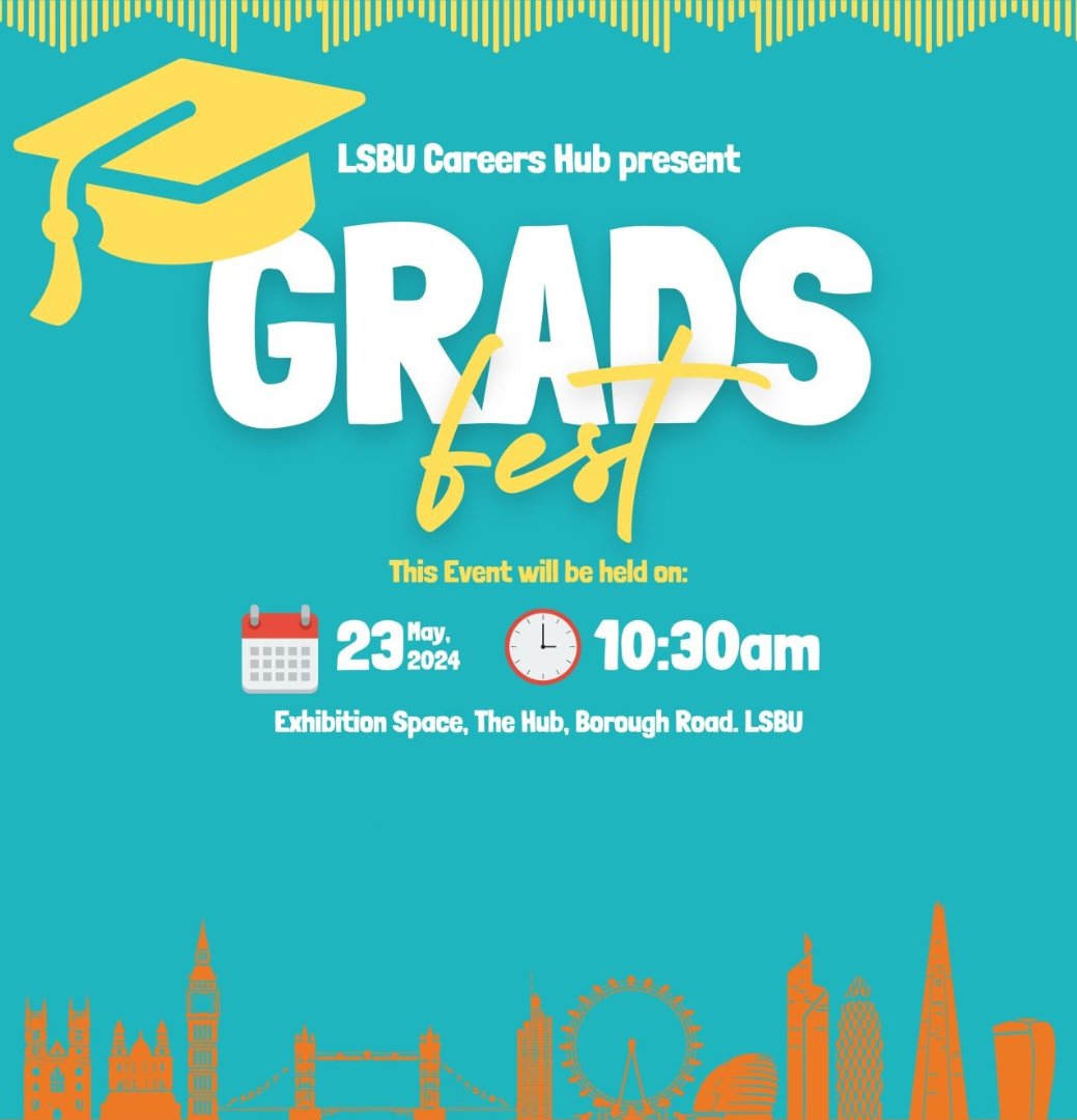 Worried about the next step after graduation or wondering what doors your degree can open? Join our Graduate Careers Fair to connect with employers from a variety of industries to show you all your possible career pathways. 🗺️ REGISTER to join ➡️ careershub.lsbu.ac.uk/Form.aspx?id=1…