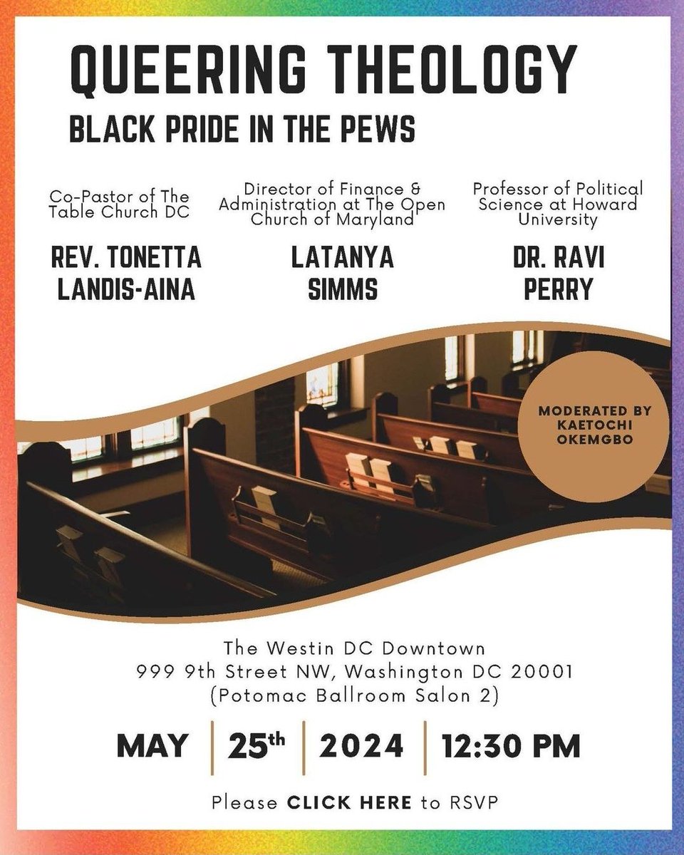 SimmsLE's tweet image. Will you be in the DMV this Saturday? I would love for you to join this conversation. 

#dcblackpride
#queeringtheology 
#theopenchurch 
#blackprideinthepews 
#canwetalk