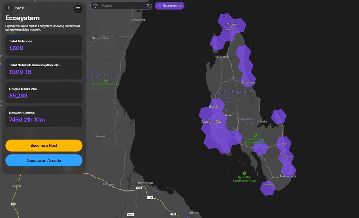 wmchain's tweet photo. 🚀 New week, new #AirNodes!

🇹🇿 The sharing economy has deployed 3⃣ AirNodes in Zanzibar.

👇 Here's a breakdown of the #WorldMobile Network:

5️⃣ AirNodes in the USA
6️⃣7⃣4⃣ AirNodes in Zanzibar
9️⃣2⃣1⃣ AirNodes in Pakistan
1️⃣6⃣0⃣0⃣ total AirNodes

🔍 https://t.co/18TNr4mnNU https://t.co/La3xmCpEvK
