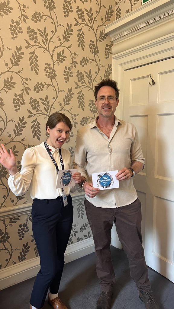 @Jamesxparsons @FishLegal_ @TheJimMurray @TheRiverSummit @EnvAgency @Feargal_Sharkey @jaowallace It was great to chat chalk streams, Ofwat, and politics with @TheJimMurray - who kindly spared a moment to guest on the #ECOChamber podcast (which is going live tomorrow. Well worth tuning in! ). In the meantime, listen to our previous episodes here — podfollow.com/ends