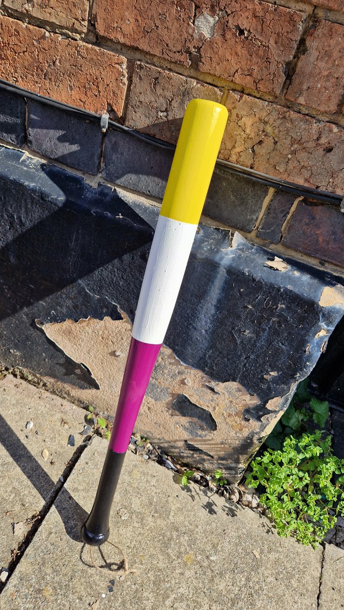 krissyhowler's tweet photo. Get yourself a queer pride baseball bat in the flag design of your choice today! 

All bats are 25% OFF and can be customised with your name or text! Ships to UK and Europe.

https://t.co/oTy4dkyHIi https://t.co/hQKerWASNQ
