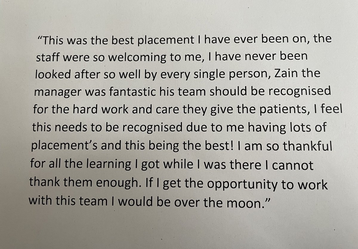 This fabulous feedback for @EdisfordWard is to good not to share. Brilliant to hear that learners at Pendleview are getting a great experience ! Well done and thank you team Edisford 🤩 @chrisbrewer7
