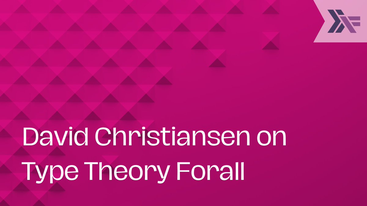 haskellfound's tweet image. 🎧Check out the latest interview with David Christiansen, the former ED of #HaskellFoundation on the Type Theory Forall podcast by Pedro Abreu. It’s a must-listen! Have 116 minutes to spare? Dive in here: discourse.haskell.org/t/david-christ… #Haskell #TypeTheory