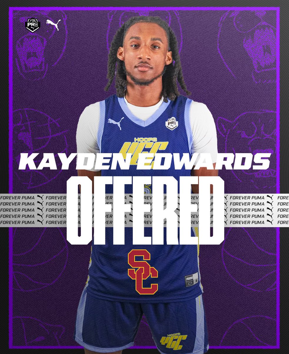 Congratulations to @KaydenEdwards0 on his Live Period Offer to @USC_Hoops🔥 #PRO16Family | @PUMAHoops