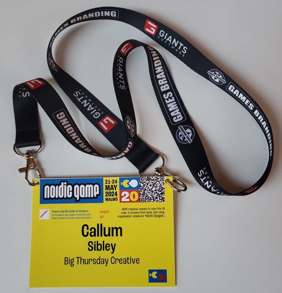 BigThursday_UK's tweet photo. Callum is boots on the ground in sunny Sweden at Nordic Game. Catch him roaming the halls or book a slot via MeetToMatch to chat pre-vis, trailers, cinematics, branding and more!
#gamesindustry #gamedev #gametrailers #games #bigthursdaycreative #NG24Spring #NordicGame https://t.co/ZGhETKQsuK