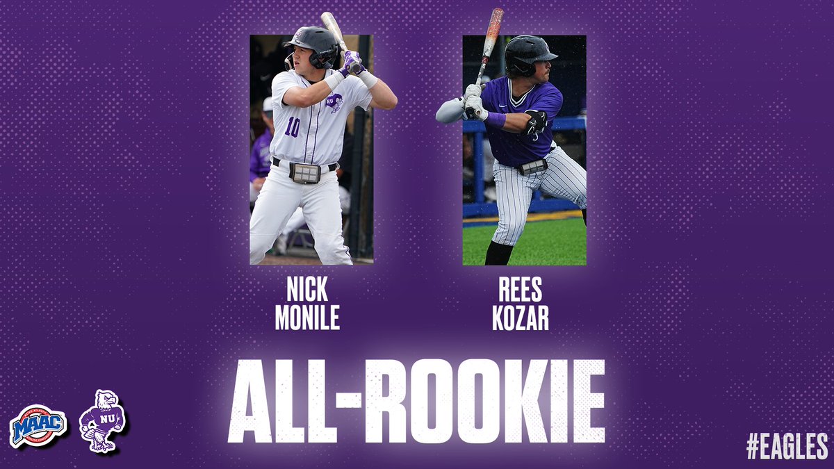 NiagaraBASE's tweet photo. Welcome to the league, Rook!

Nick Monile and Rees Kozar have both been named to the MAAC All-Rookie Team!

#EAGLES https://t.co/hXn6SJqwfg