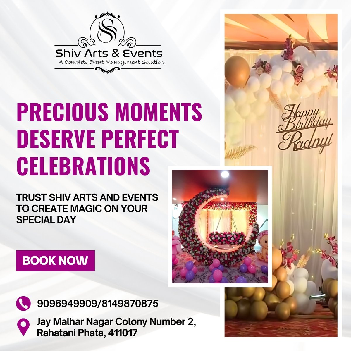Shiv_events's tweet photo. Crafting unforgettable moments with Shiv Arts and Events - where every occasion is a masterpiece. 🎉
Trust us to sprinkle magic on your special day. 🎈✨
Book now to turn your dreams into reality! 😍

#ShivArts #EventMagic #CelebrateInStyle #MemorableMoments #BookNow https://t.co/yROUPpzjf5