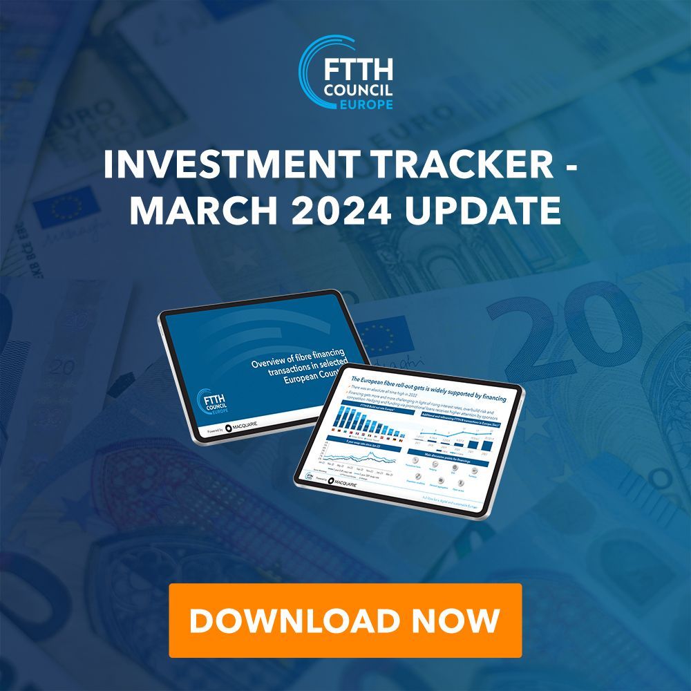 The 'Investment Tracker', whose latest edition was unveiled during the FTTH Conference 2024 in Berlin, reveals a nearly 50% reduction in financing volume in 2023, compared to the previous year. Download the asset and learn more ➡️ buff.ly/44Oe3ij