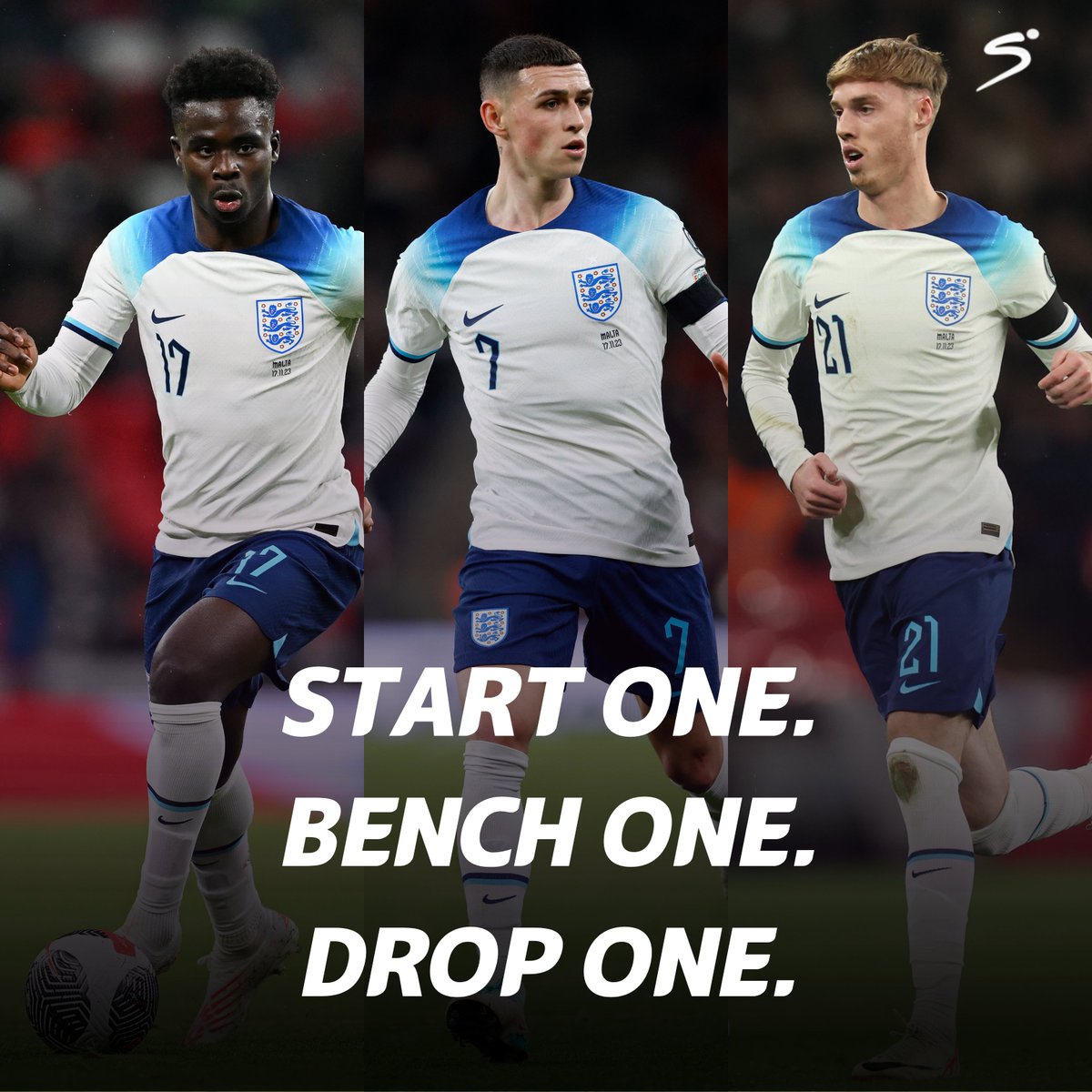 Start one, bench one, drop one. What would you do if you were Gareth Southgate?