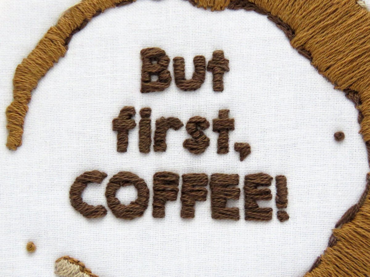 ohsewbootiful's tweet image. 🐣. Offer Xtras! Coffee Lovers Embroidery Pattern, Funny Needlework Pattern PDF, Modern Crewel Pattern Download, Make Your Own Hoop Art, DIY Wall Hanging for £5.95 #DiyWallHanging #CoffeeLoversGift