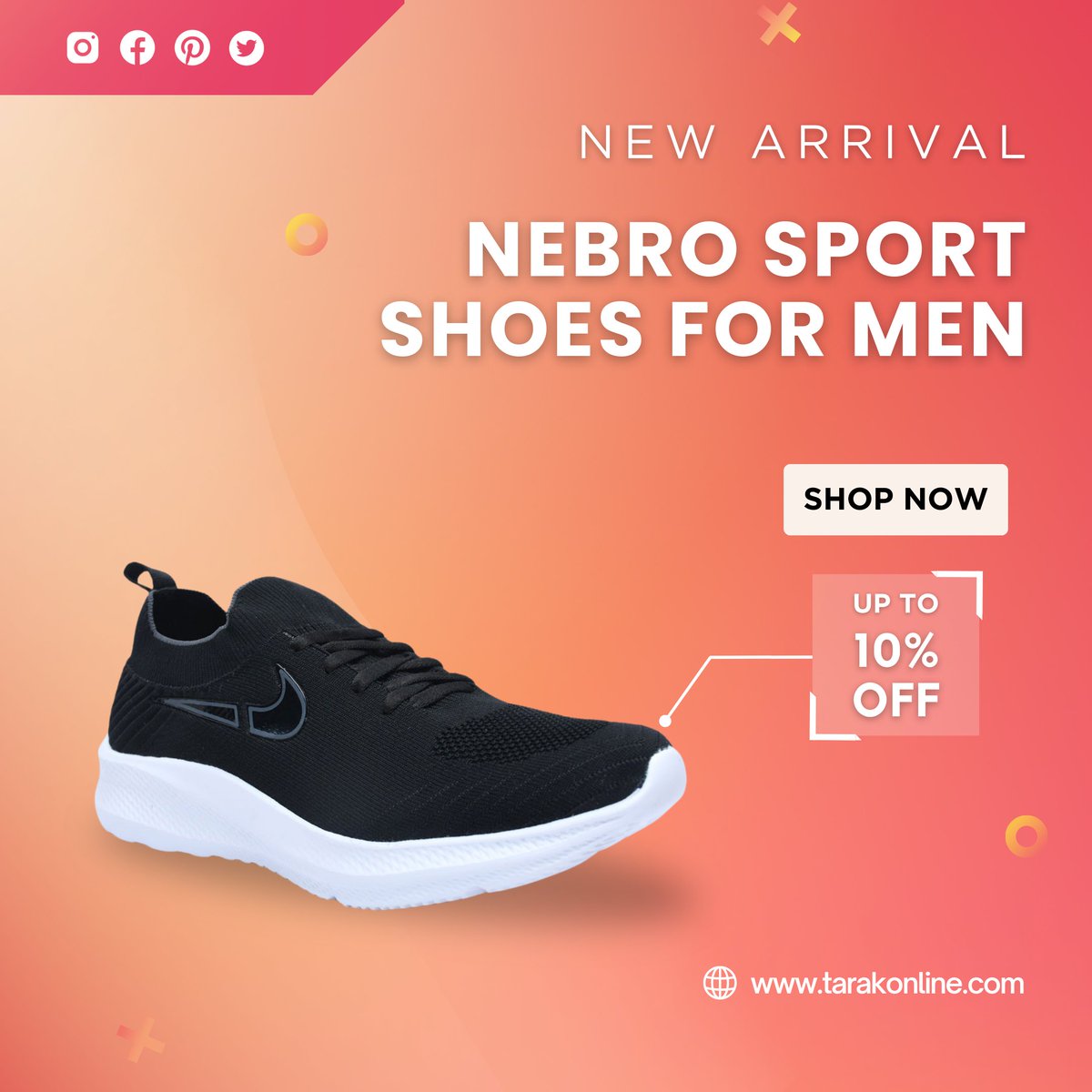 thetarakonline's tweet photo. Introducing the all-new Nebro Sport Shoes! These lightweight, breathable shoes are perfect for all your athletic activities.
Shop Now, Only! at https://t.co/bf8sLXbVhi
#Nebro
#SportsShoes
#MensShoes
#Running
#Hiking
#Workout
#Gym
#Fitness
#Activewear
#tarakonline #onlineshopping https://t.co/V7oyyHhDqd