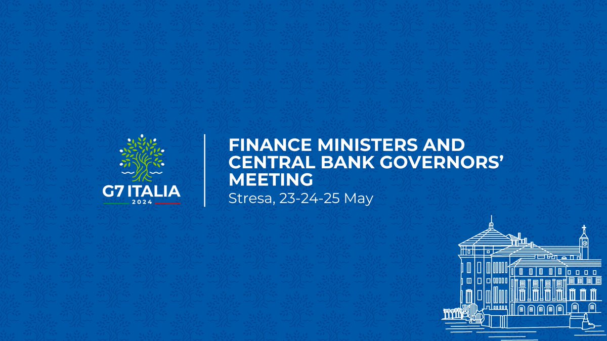 On 23-24-25 May, the #G7 Finance Ministers and Central Bank Governors will meet in Stresa to work on the priorities set in the previous finance meetings of the #G7Italy. Learn more 👇 g7italy.it/en/finance-min…