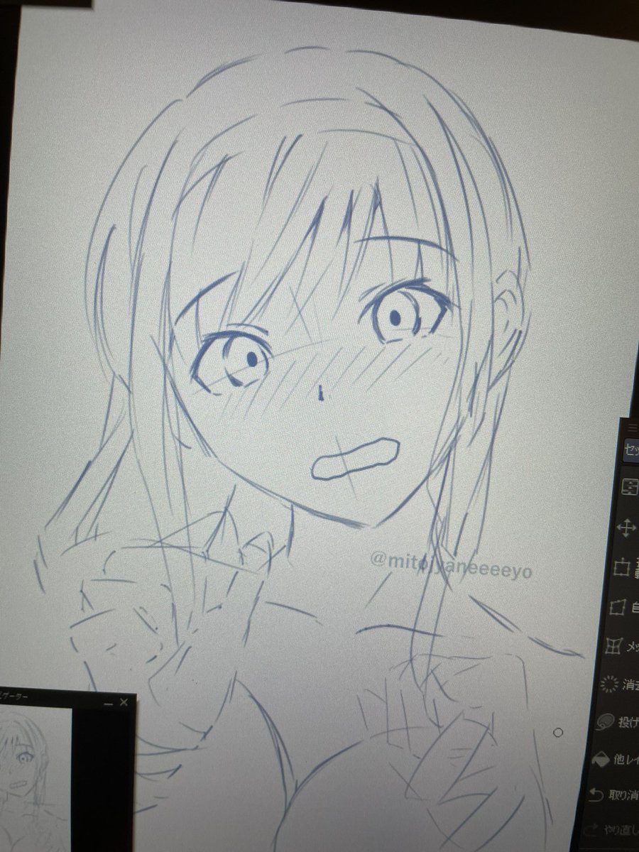 赤面した森島先輩よすぎ、描いててMP回復する 