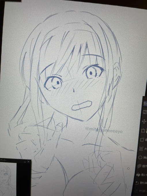 赤面した森島先輩よすぎ、描いててMP回復する 