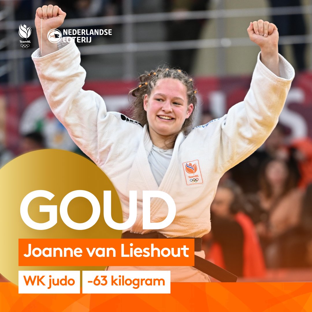 HISTORISCH GOUD! 🥇 PAS 21 JAAR EN NU AL WERELDKAMPIOEN! 🔥 Voor het eerst in 15 jaar, na Marhinde Verkerk in 2009, weer een vrouwelijke wereldkampioen in het judo! 🤩 #TeamNL