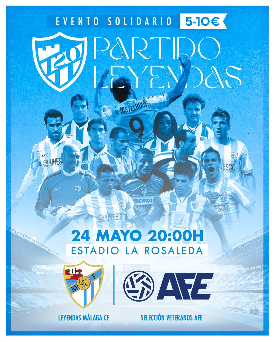 Juan_Calatayud's tweet photo. Nos vemos el 28 d Mayo en el estadio q me vio crecer, agradecido d formar parte d este partido histórico… Leyendas @MalagaCF vs selección veteranos @afefutbol 😍😍😍😍 https://t.co/YDFNZCFMT3