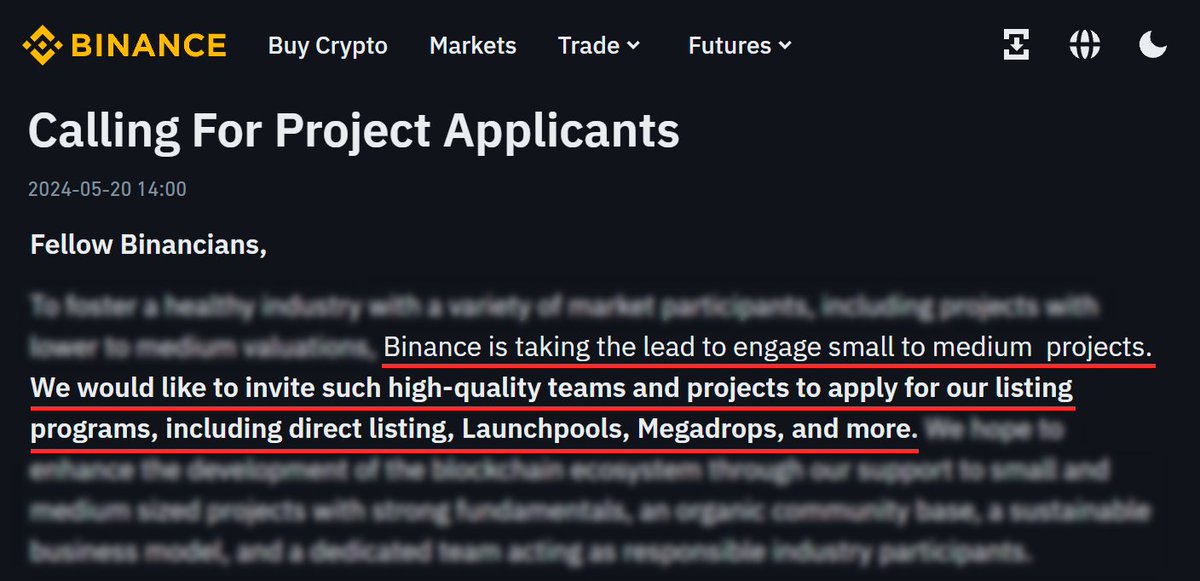 Binance is about to start the biggest altseason ever!

They are planning to list low-mid caps tokens

Buying these tokens now = getting 100x profit

Here are 10 low-mid cap tokens that will be listed on Binance🧵👇