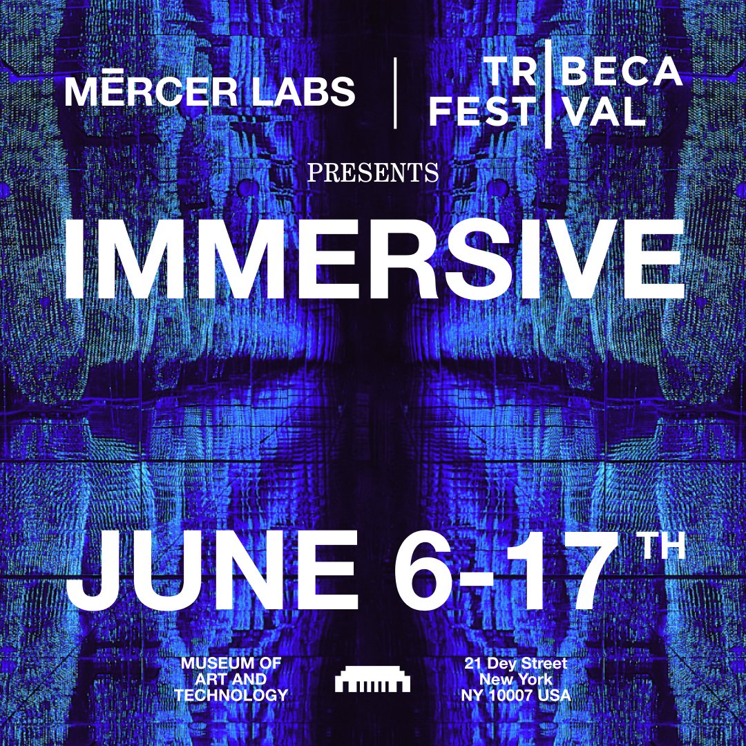 Immerse yourself in the world of digital art and tech 🔮

Our 2024 Immersive program offers a collection of visual and sonic artworks, curated for the unique architecture of Mercer Labs Museum of Art &amp; Technology –  an experimental institution transforming the museum experience,