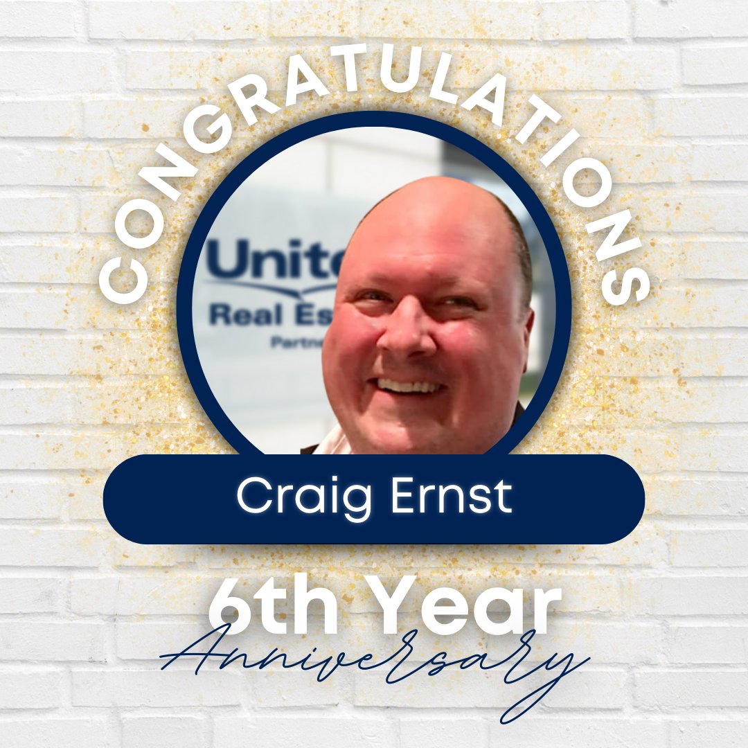 Cheers to 6 years with #UREPartners!  🍾 Huge thanks to Craig Ernst for all of his hard work over the years, and all the knowledge he brings to each of his clients! #TopAgent #RockstarRealtor