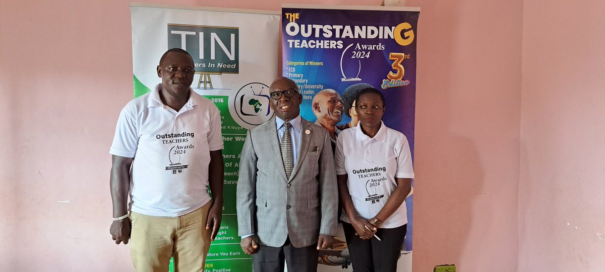 Outstanding Teachers Awards 2024 some of the committee members at TIN-Teachers Development Centre. 
Theme: Teaching Is Touching Lives  
#Uganda #teachers #schools #Awards