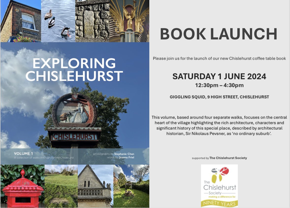 Please join us for the launch of our new Chislehurst coffee table book!
