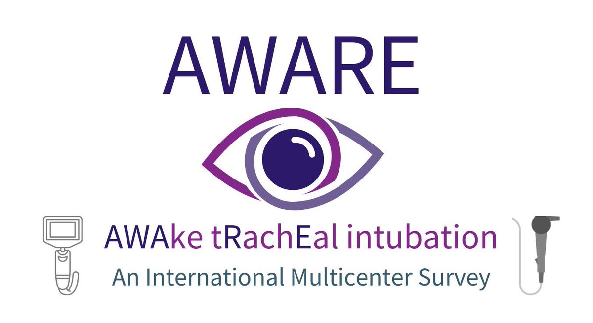 Dear colleague, we would like to invite you to complete this survey concerning awake tracheal intubation awareness and clinical practice. Endorsed by @EAMSAirway surveymonkey.com/r/RB89H9D