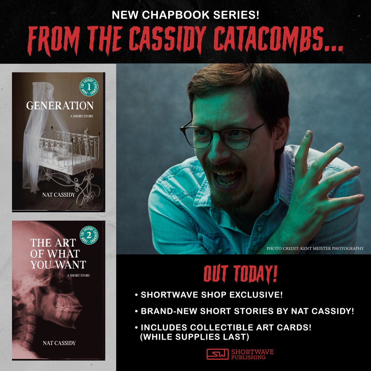Today is the release day for a few new short stories by a horror icon. A legend! I look forward to each and every one of his new releases, and today's stories are no exception. I'm speaking of Stephen King, of course, but we're also dropping some new @natcassidy stories today...