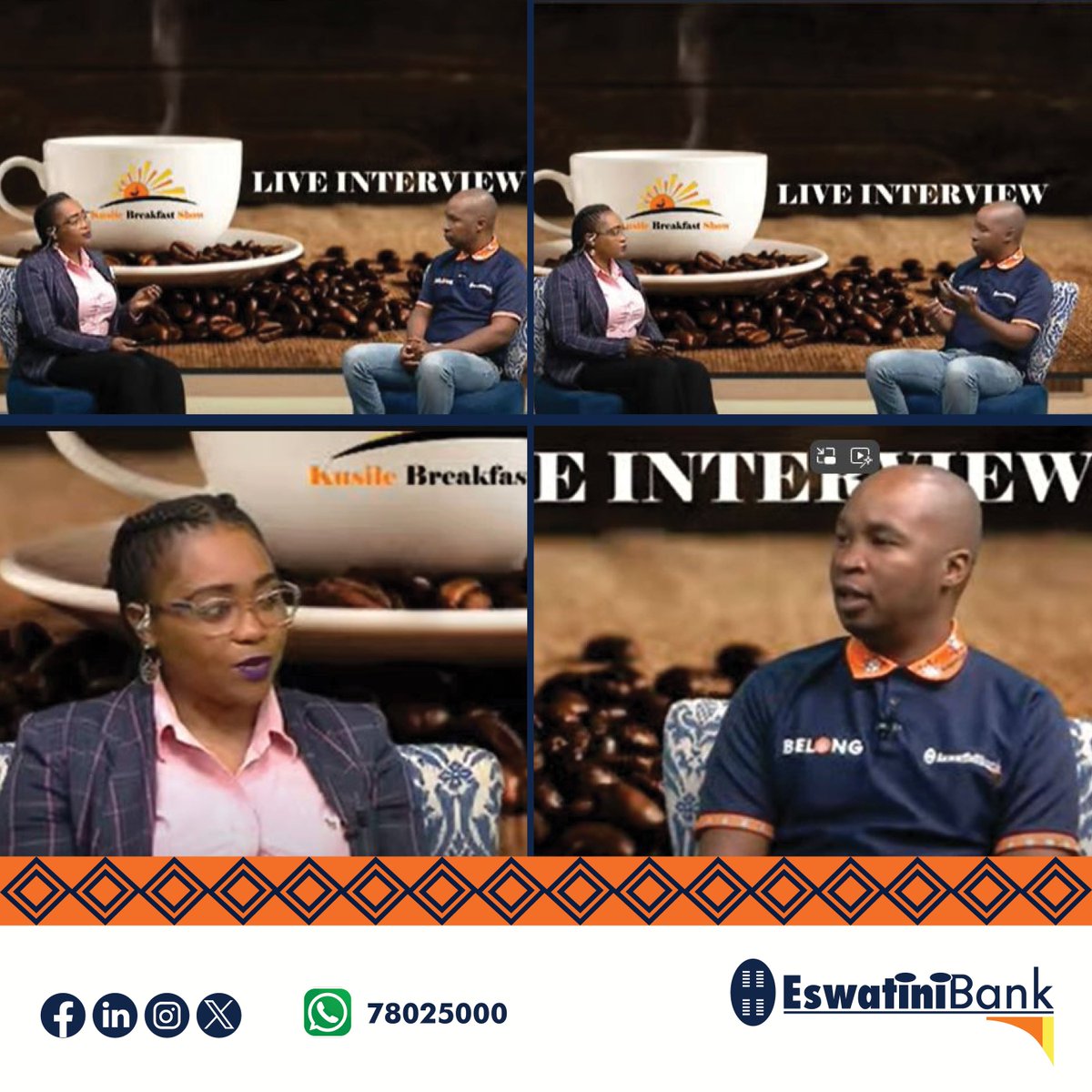 Did you miss the Kusile Breakfast Show interview on all things Debit Card? You can catch up on the full interview here youtube.com/live/RaRBOg48L…. #EswatiniBank #LibhangeLesive #Belong #Tivele_Usekhaya #DebitCard #FinancialWisdom #GoCashless #SafetyFirst