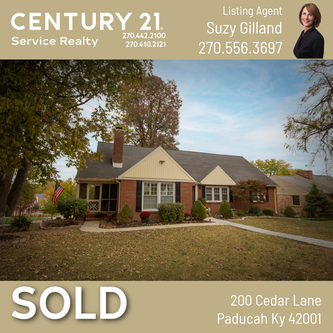 Sending a Big Congratulations to Suzy and her Sellers

#realtor #realestate #paducahrealestate #westkentuckyrealestate #lakesrealestate #4riversrealestate #bentonrealestate #murrayrealestate #mayfieldrealestate #century21 #Century21servicerealty #communityfirst #C21 #C21Service