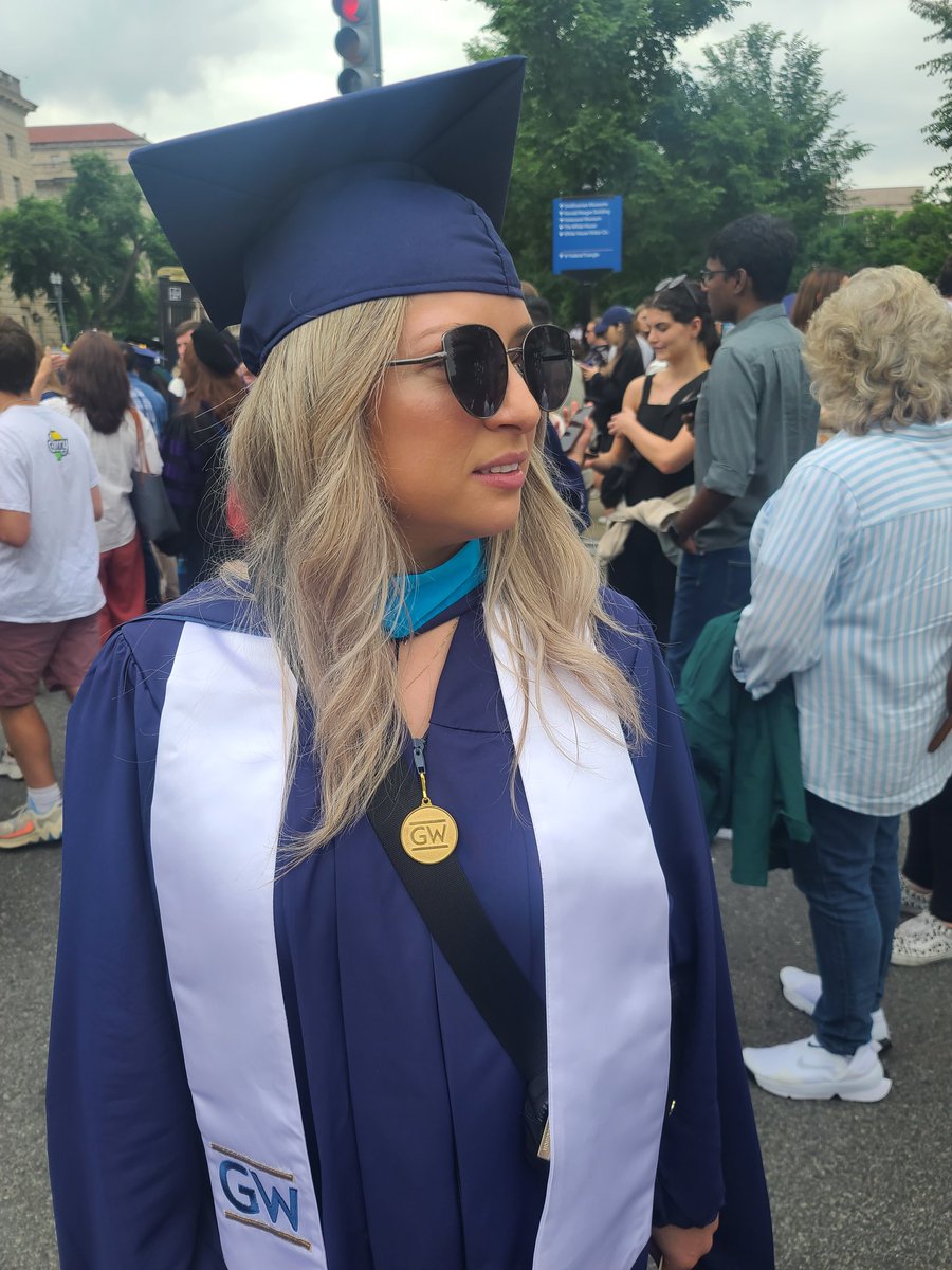 Congratulations to my mentee. Cynthia for earning her Master Degree from GWU. Well done! I'm so very proud of you. Washington DC.