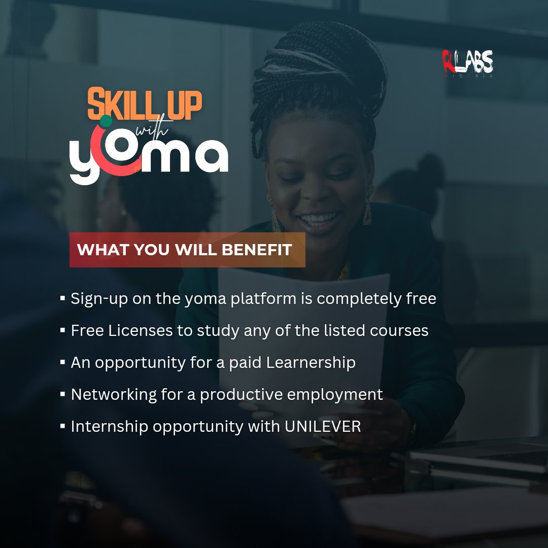 Yoma is a digital platform that connects you to free learning opportunities from top tech companiesUmuzi and Atingi.

Yoma also offers paid internship opportunities with partner organizations like Unilever.

Register: qjar.me/yomaready

#freelearning #onlinecourses #Yoma