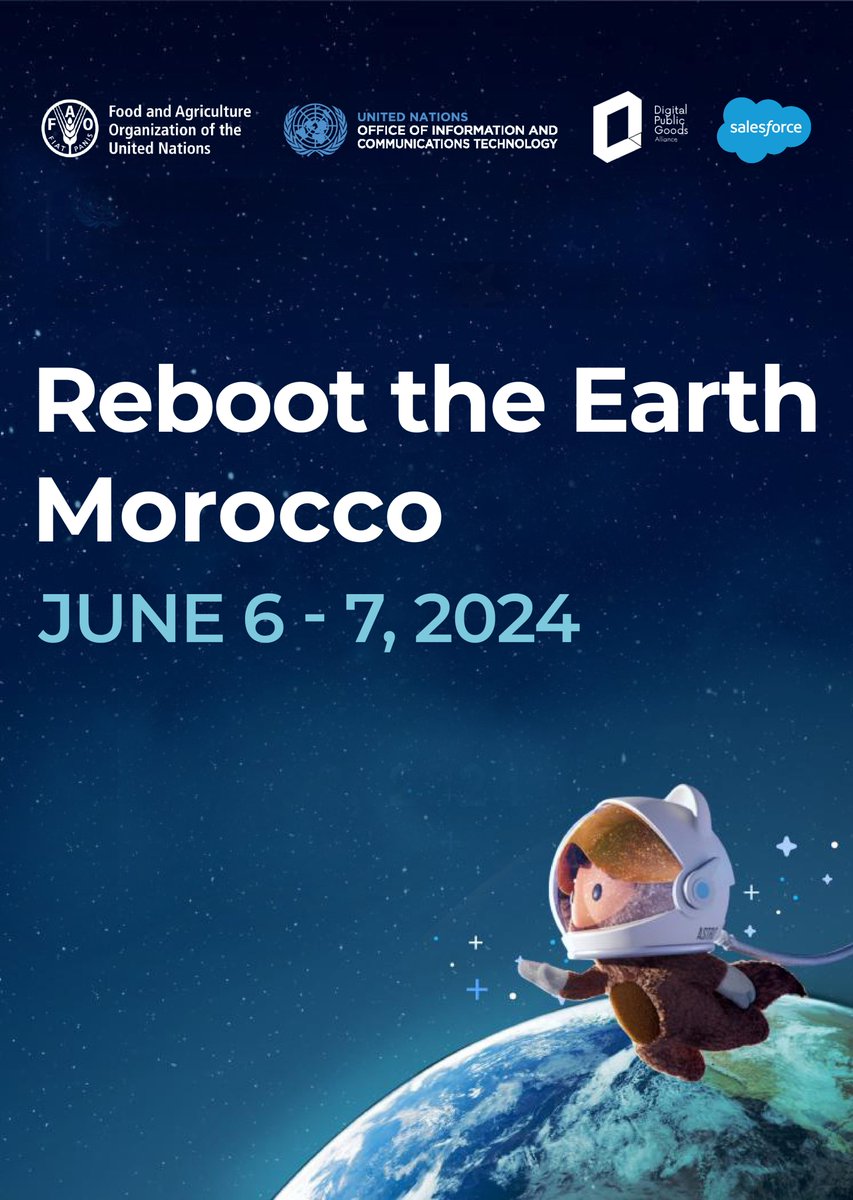 💻 Super nouvelle ! #RebootTheEarth débarque à Rabat, les 6 et 7 juin ! Tu es un jeune programmeur, développeur, ou passionné par la tech au service des ODD ? C'est ta chance de faire la différence. Inscris-toi maintenant ! docs.google.com/forms/d/e/1FAI…