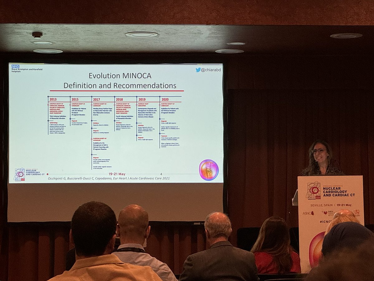 Great pleasure to listen to the fantastic <a href="/chiarabd/">C Bucciarelli-Ducci</a> talking about MINOCA #ICNCCT2024