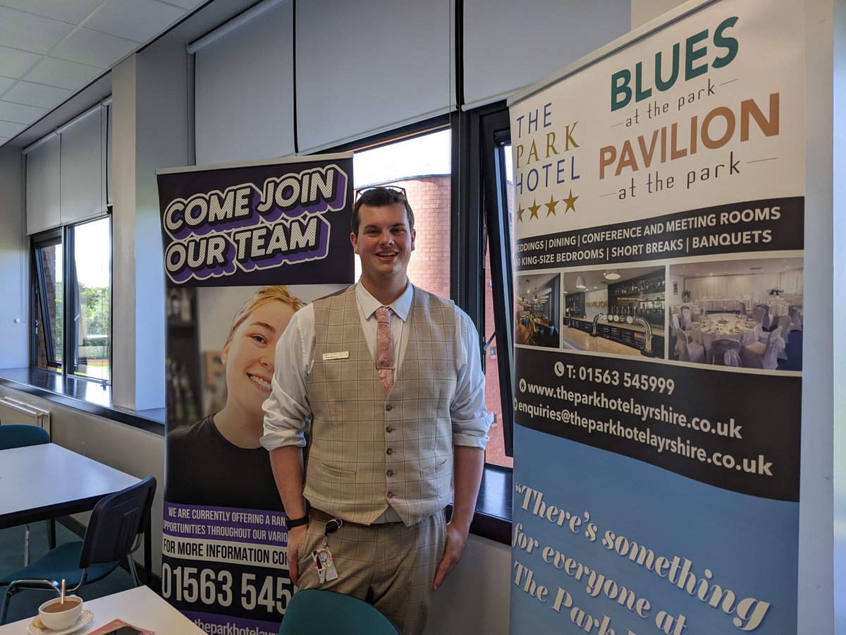 At our #Hospitality #RecruitmentEvent in @AyrshireColl #Ayr we have @TPHKilmarnock to chat about the roles they have available:

#EventsJobs #BarJobs #ChefJobs

We are here until 1pm today, so come along and speak to employers!

#HospitalityJobs #JobsInScotland