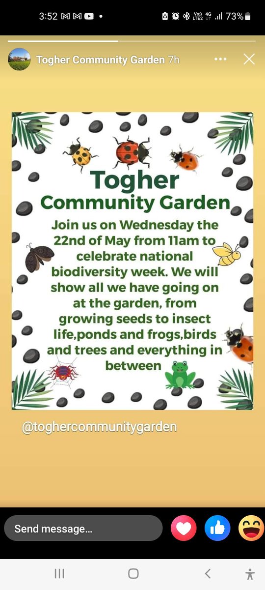 Encouraging the @TogherGirls community to join our friends @GardenTogher tomorrow as they celebrate #biodiversityweek @BioInSchools @GreenSchoolsIre @deirdreforde @cllrkmac