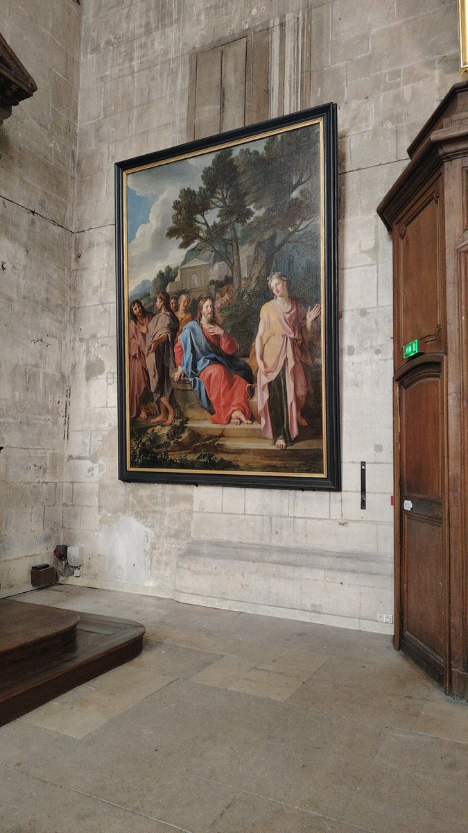 MerryParoisse's tweet photo. 🔴PARIS : Le magnifique tableau de la "Samaritaine" de #coypel est de retour à @MerryParoisse. Venez l'admirer ! Merci aux nombreuses personnes de la #coarc (@Paris) qui ont participé à sa restauration. @karen_taieb @ArielWeilT @milande33 https://t.co/IZmStdT8C8