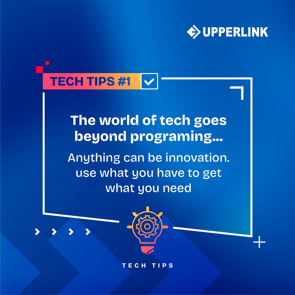 Empowering innovation... Remember, innovation knows no bounds!
Use what you have , learn and adapt to achieve your goals in the world of tech.
#upperlink #innovationempowerment #upperlinklimited