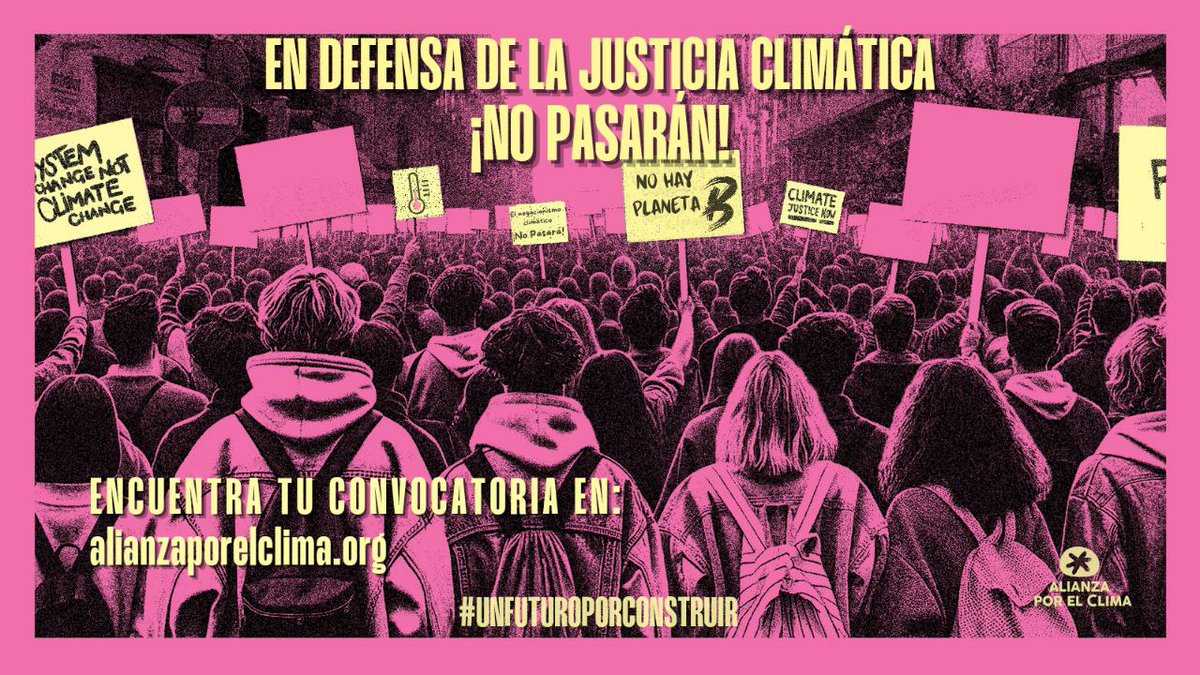 Las organizaciones que formamos @AlianzaXClima hacemos un llamamiento a movilizarse por la justicia climática el próximo 1 de junio. 👉🏾 ecologistasenaccion.org/1-de-junio-dec… #UnFuturoPorConstruir #WeMakeTheFuture