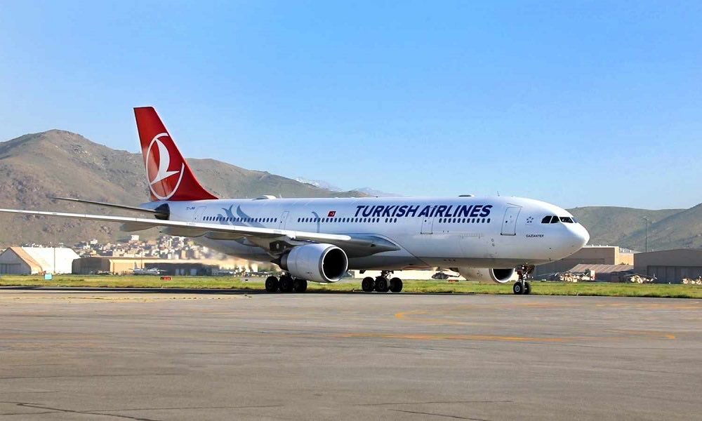 Noorullah700's tweet photo. Turkish Airlines resumed its flights to Afghanistan with its first flight landing at Kabul International Airport on Tuesday, after almost three years. https://t.co/g4iwjAxP14