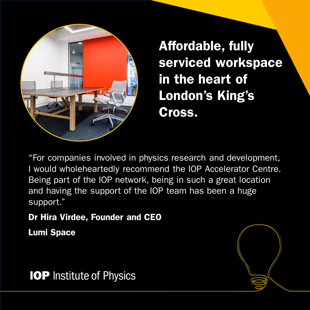 IOP Accelerator has helped many physics-powered start-ups to hit the ground running and to grow their product and brand. Could your start-up be next? Find out more and apply today: iop.org/about/iop-for-…