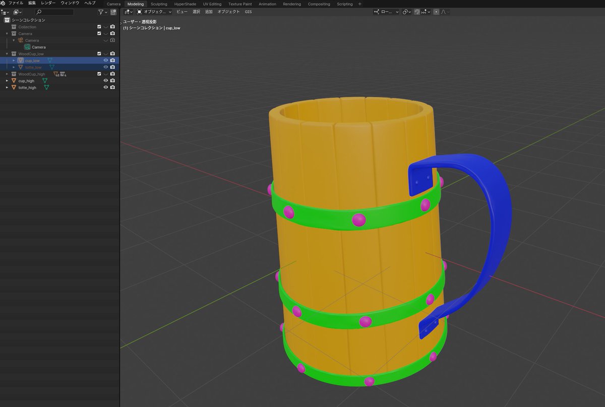 最近 #Substance3dPainter でのテクスチャ作成を学習中です。直感的に調節出来ていい感じですが機能が多くて奥が深そう😵‍💫
#Substancepainter #Blender #b3d #blender初心者