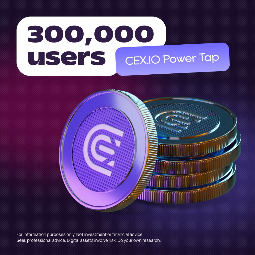🎉 Milestone Alert: We've reached 300,000 players on our Telegram mini-game! 

Hop on the fun train before it’s too late - t.me/CEXIO_Announce…

🎢 The excitement is just getting started! Dive in now and get ready for an epic journey ⚡️

🚀 Let’s make some waves! 🚀