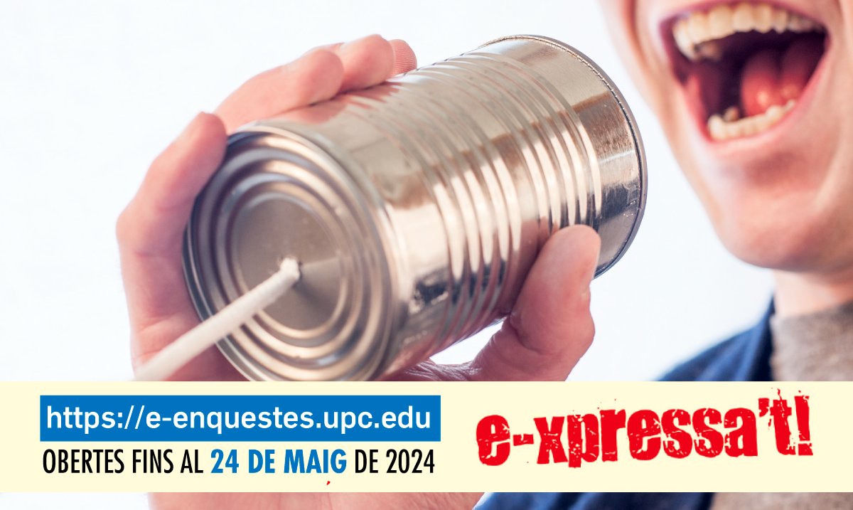 ‼️ E-enquestes 👉 Ja podeu contestar les enquestes sobre les assignatures i l'actuació docent del 2Q 2023-2024 a l'#ETSEIB de @la_UPC. 📝 Fins divendres 24 de maig. 🔗 e-enquestes.upc.edu