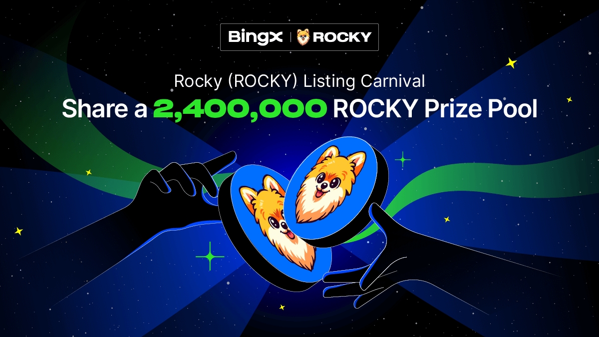 🎁 $ROCKY Listing Carnival  <a href="/RockyCoinBase/">ROCKY</a> 
💰 Share a prize pool up to 2,400,000 ROCKY!

Details 👉 = bingx.com/en-us/act/temp…

💰 5 winners! 2,200 ROCKY #Giveaway each!
✅ To enter: RT this tweet and tag 5 friends.
