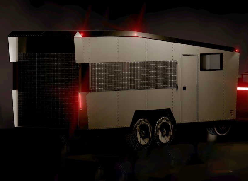 here comes cybertrailer by @LivingVehicle, a solar-powered electric RV inspired by tesla cybertruck  buff.ly/4e2mxGT