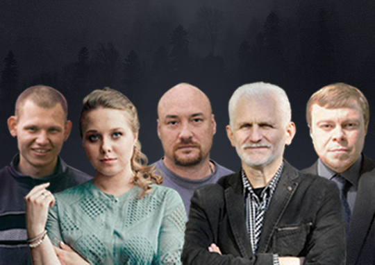 💔 Among almost 1,400 political prisoners in #Belarus, five human rights defenders of @viasna96 remain behind bars today: #NobelPeacePrize laureate Ales Bialiatski, Valiantsin Stefanovic, Uladzimir Labkovich, Marfa Rabkova and Andrei Chapiuk. #FreeViasna |