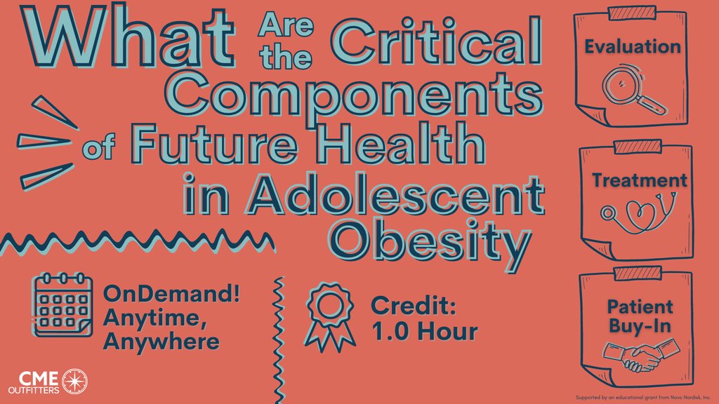 NBCIBlackChurch's tweet photo. 🔓This @cmeoutfitters on-demand activity is about #obsity. Evaluation, Treatment, and Non-Stigmatizing Care of adolescnts with Obesity.
#MedEd #FOAMed #MedX https://t.co/TyDAwbNscq