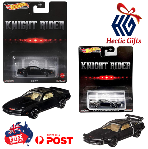 NEW - Hot Wheels Premium Knight Rider KITT die cast cars bundle

ow.ly/Nazr50QxliC

#New #HecticGifts #HotWheels #KnightRider #KITT #Black #diecast #Cars #StandardMode #SuperPursuiteMode #TransAm #Collectible #FreeShipping #AustraliaWide #FastShipping
