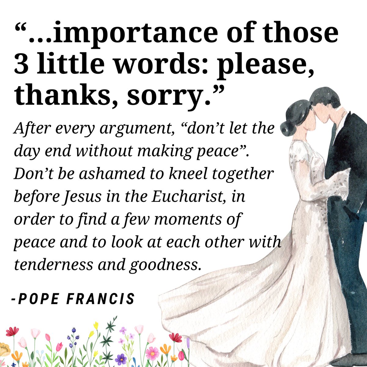 Some of the highlights from the LETTER OF POPE FRANCIS TO MARRIED COUPLES. ❤️ #NotoDivorce FULL TEXT HERE: vatican.va/content/france… #Marriage #MarriedLife #KatolikongPinoy